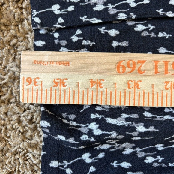 Garnet Hill Women's Boho Style Button Baggy Drop Waist Big Pkt Flowy Dress Sz 4 - Picture 13 of 14